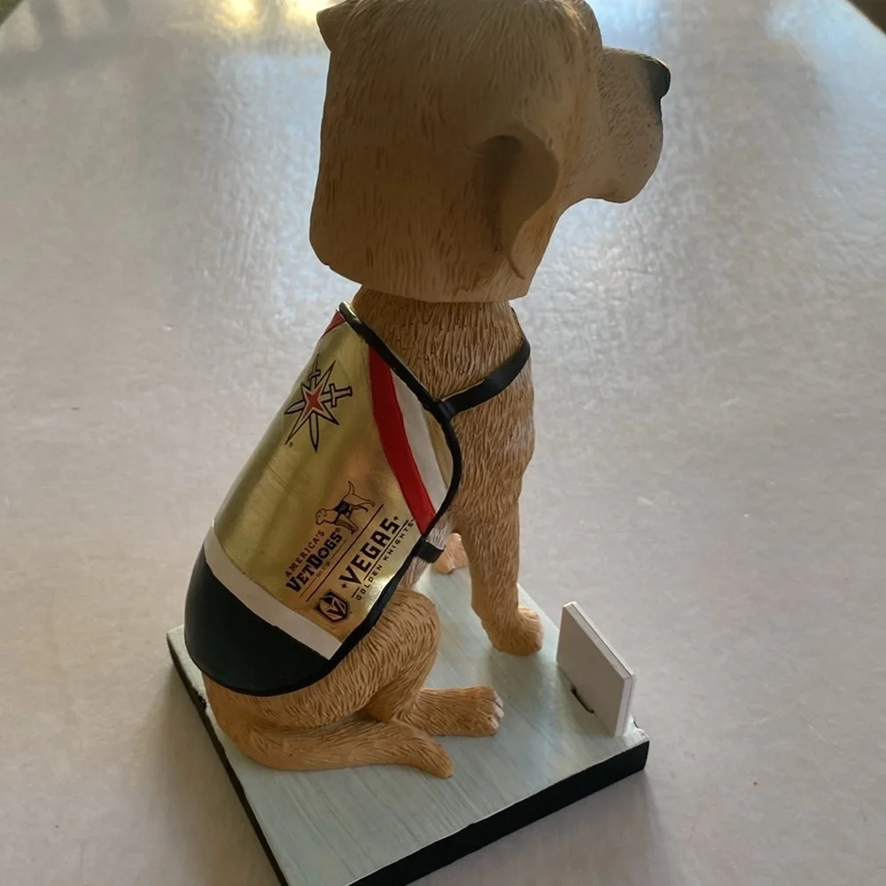 Vegas Golden Knights Maverick Bobblehead Dog Figurine